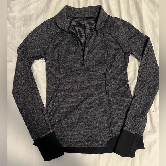 Lululemon jacket black/gray size 6 - Picture 1 of 2